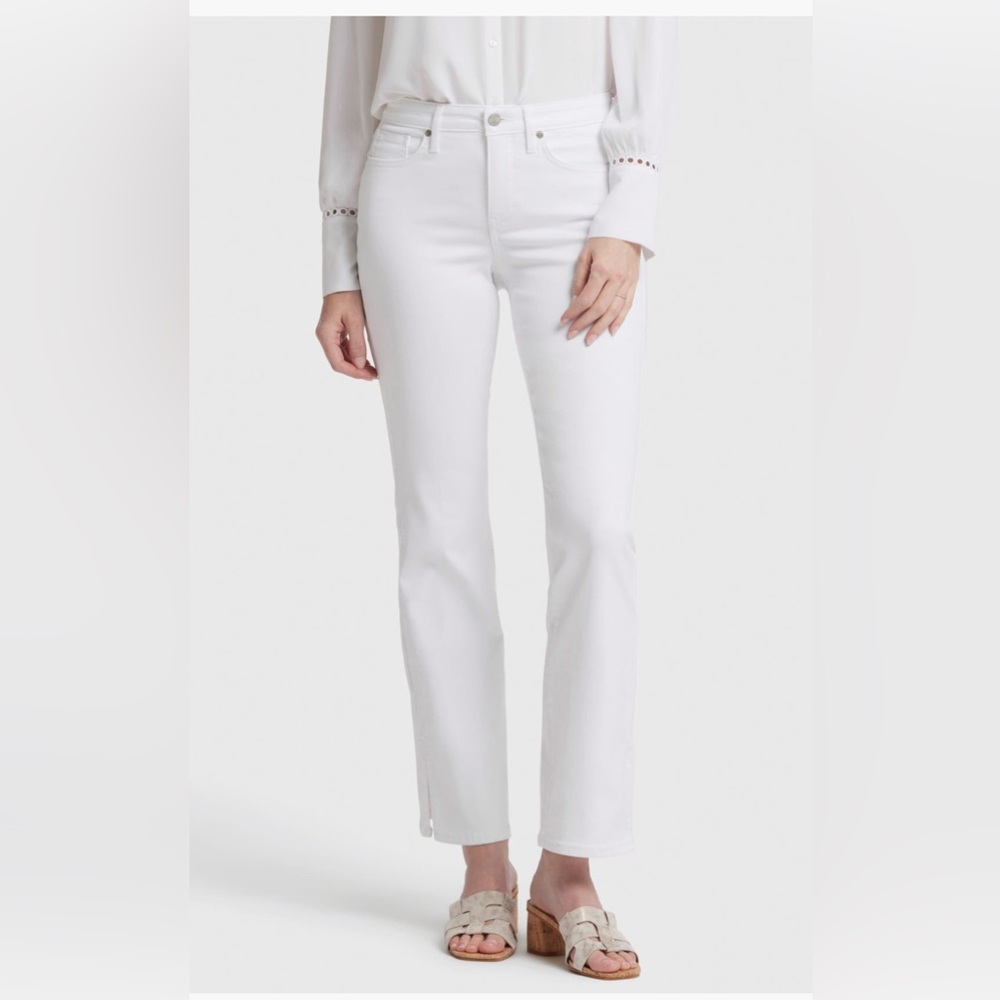 NYDJ Barbara Side Slit Bootcut Jeans in Optic White| Size: 18 (14W)
